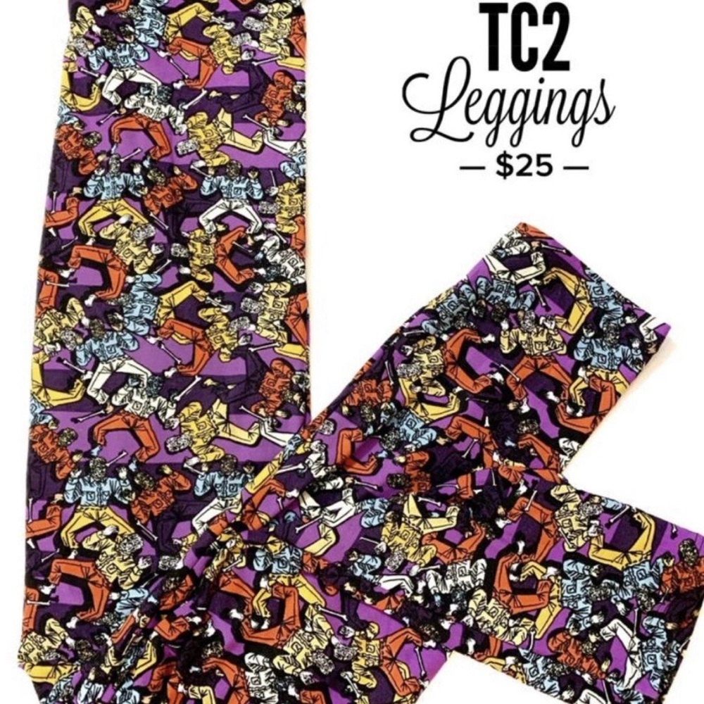 LuLaRoe TC2 Legging Fall Halloween Super Major Unicorn Tall Curvy Stylish Accent